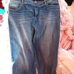 Chico's platinum wide leg crop